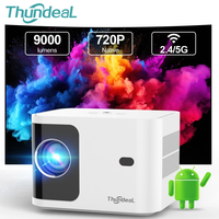ThundeaL HD Mini Projector 1080P 2K 4K Video LED Proyector TD91 TD91W 5G WIFI Android Projector Phone Beamer 3D Video Theater