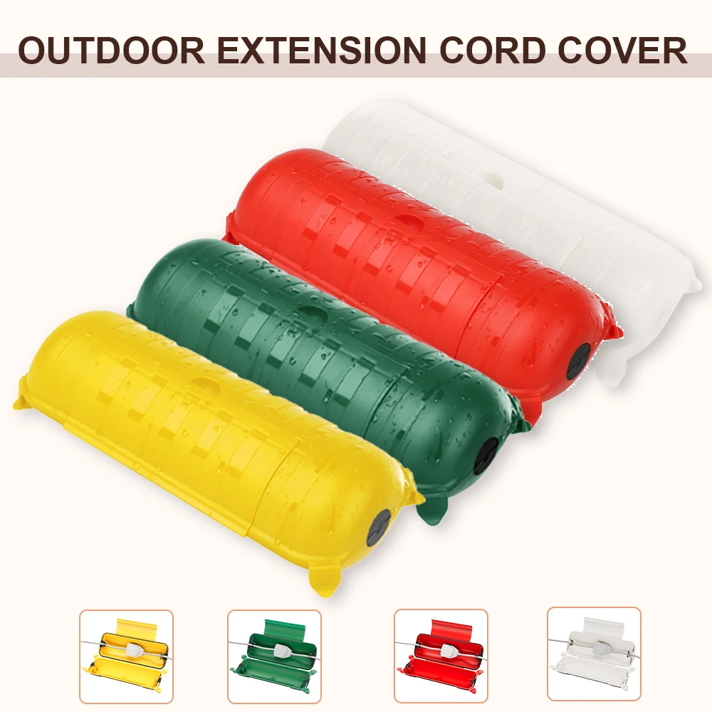 

4Pcs Waterproof Box Connector Christmas Decor Waterproof Junction Box Outdoor Weatherproof Enclosure Box For Outdoor Plug Socket