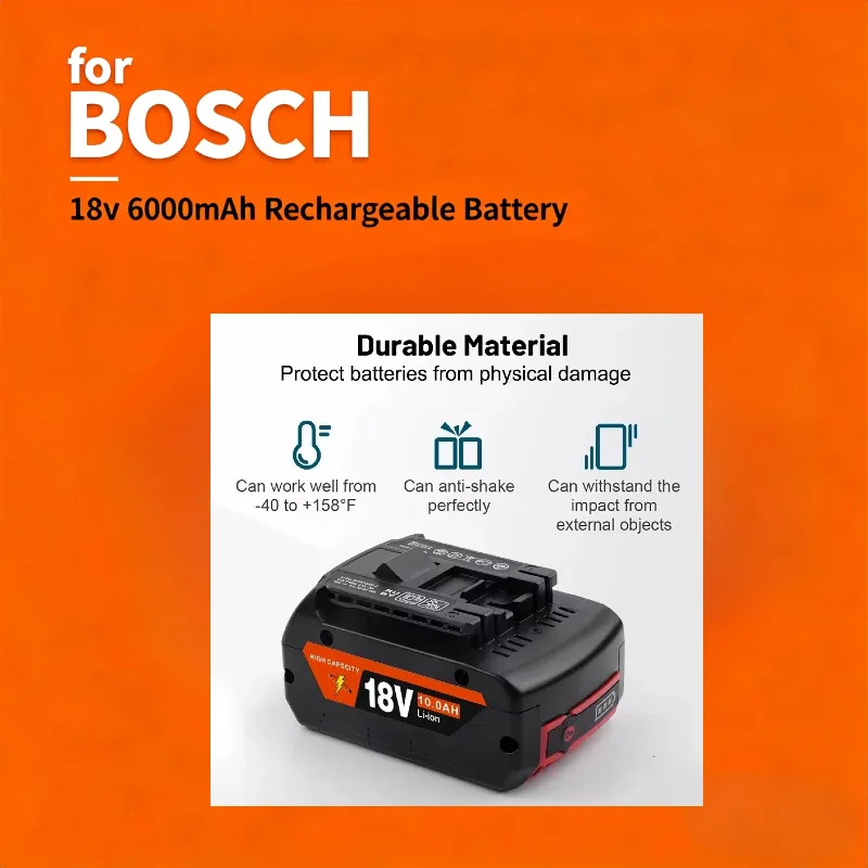 

for Bosch 18V professionalGBA GBH GSR GSB BAT618 ✅ BAT620 original battery tool to replace the battery + Charger