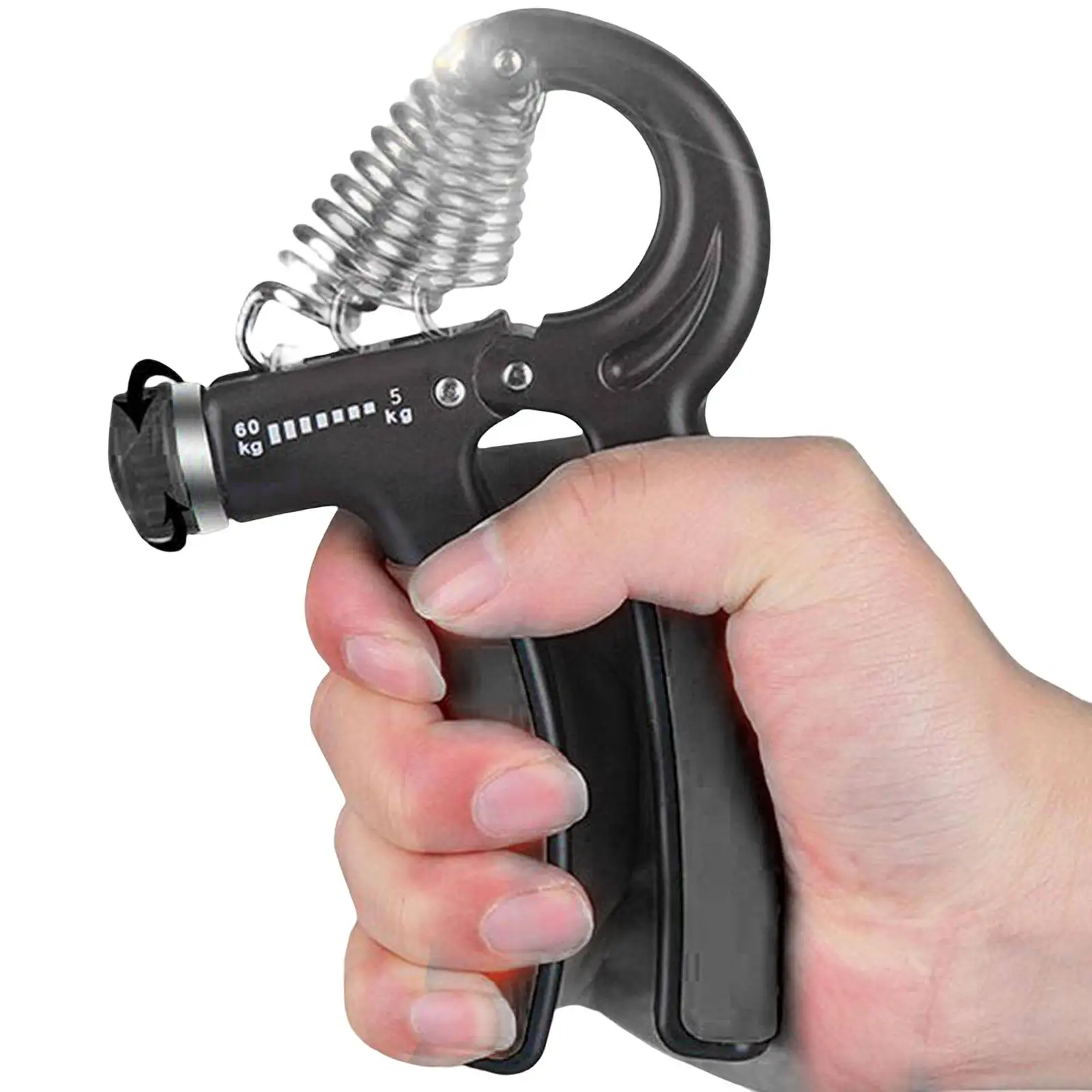 

5-60kg Hand Grip Strength Power Trainer Gripper Strengthener Adjustable Resistance Gym Exerciser Finger Strength Trainer