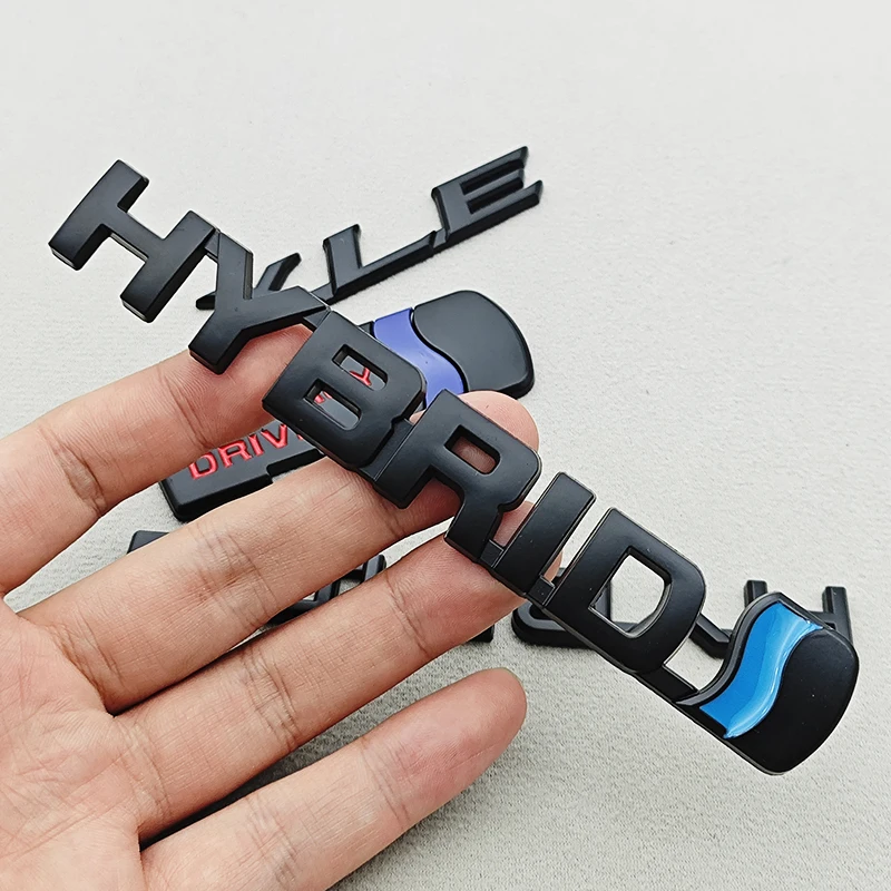 ثلاثية الأبعاد معدن الهجين مانع صدمات خلفي للسيارة جذع شارة الباب الأمامي الجانب ملصق شعار متوافق مع جميع إصدارات السيارات الهجينة #6