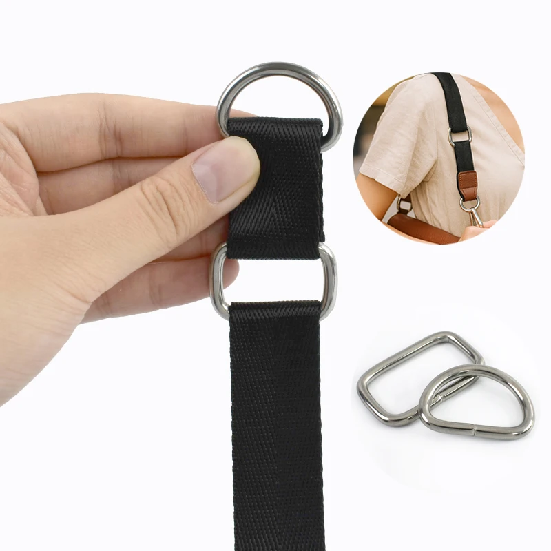 

5/10Pcs 20-38mm Stainless Steel Buckle Backpack Shoulder Strap Link Buckles O/D Ring Clasp Bag Fasteners Clasp DIY Accessories