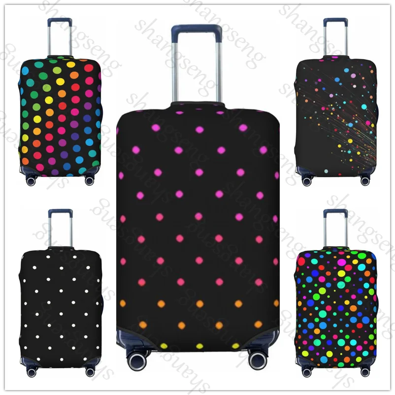 

Colored dots Travel suitcase protective case, suitcase cover, elastic protection, washable Luggage cover, 18-32 in