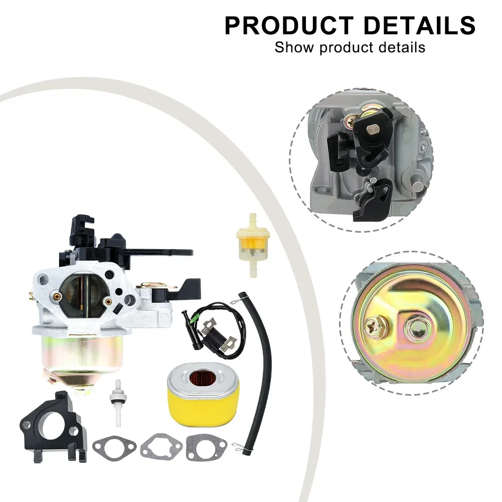 Carburetor Kit for Honda For GX390 13HP Engine Replaces For 16100ZF6V01 and Includes Air Filter for Better Engine Performance