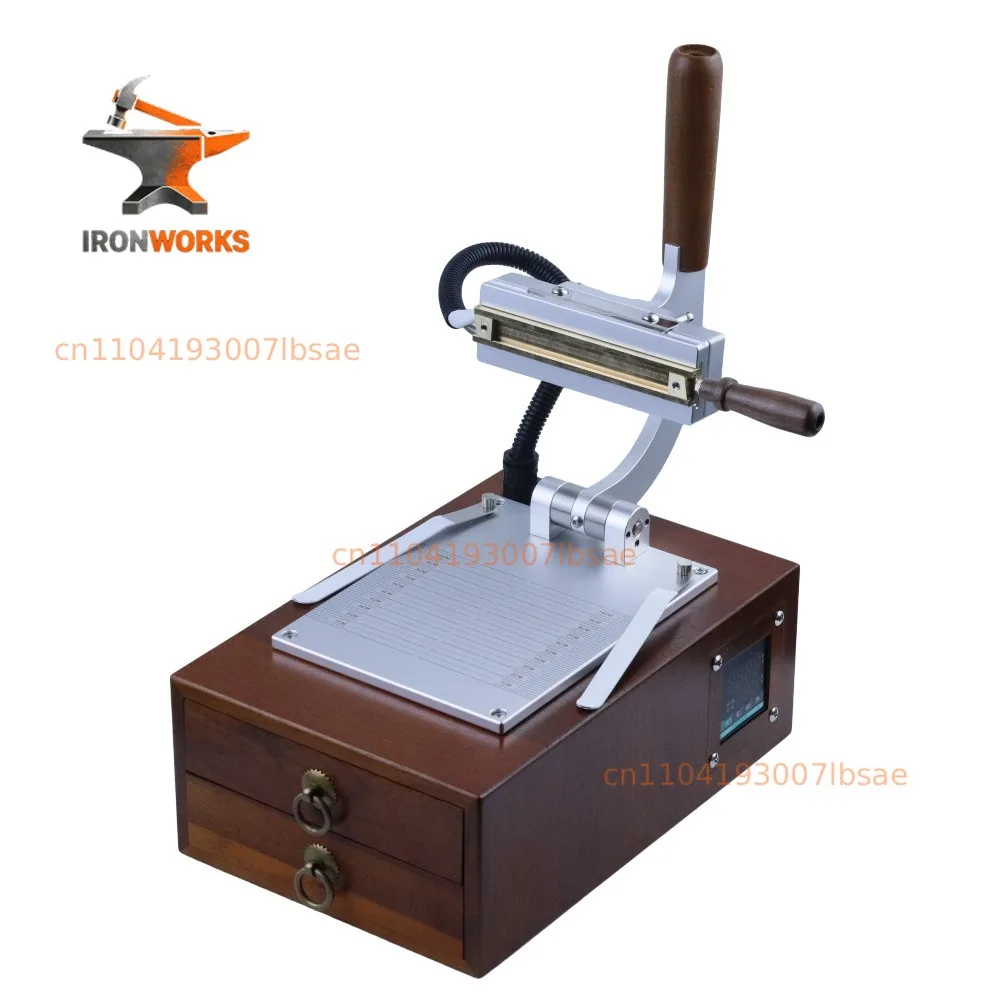Custom Letter Stamps Heat Press Machine for Leather Plastic Wood Paper Card Phone Case Embossing Hot Stamping Foil Tool