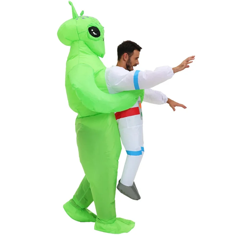 Tier Alien aufblasbar und Anzüge Astronauten Cosplay Anzug Kleid Cary Maskottchen Maskottchen Halloween Party lustige Anzüge für Erwachsene