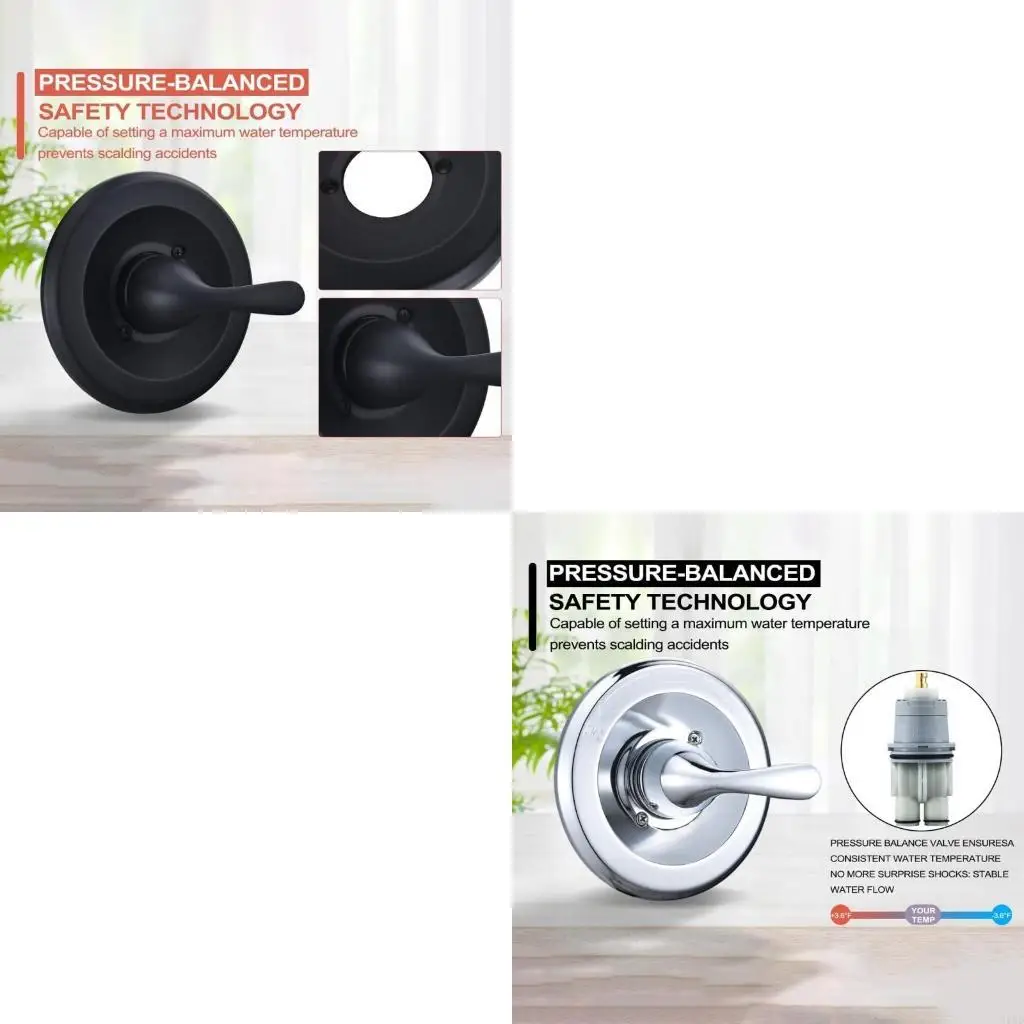 

Stainless steels Shower Valves Trim Bathroom Trim lever Handle for R10000 And 13/14 Series Easy to Install