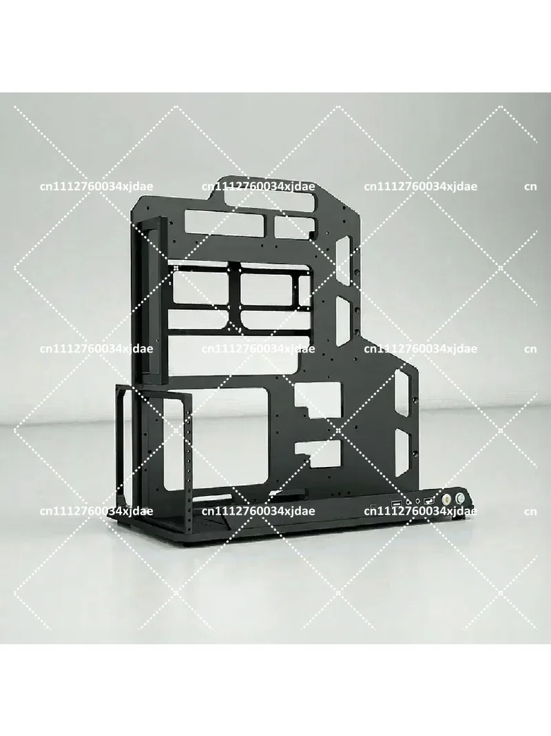 Aluminum Alloy Open Frame PC Case, ATX Water Cooling Rack for MATX ITX EATX, Minimalist Computer Chassis
