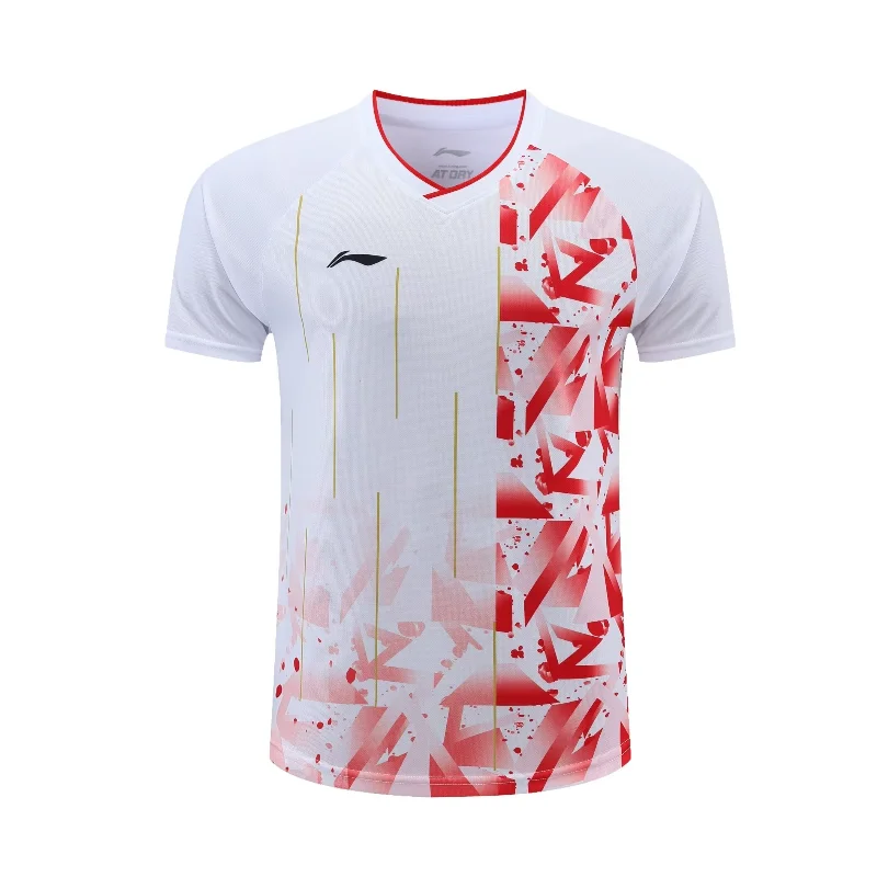 2025 New Badminton Tenni Table Tennis Sportswear Short-sleeved Training Suit Breathable Quick-drying Sweat-absorbent T-shirt Top