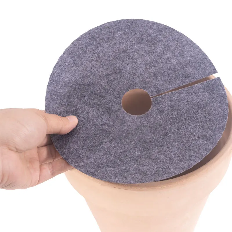 Non-Woven Tree Mulch Rings Flower Pot Plant Moisturize Protector Mats Breathable Weeds Barrier Gardening Plant Cover Cushions