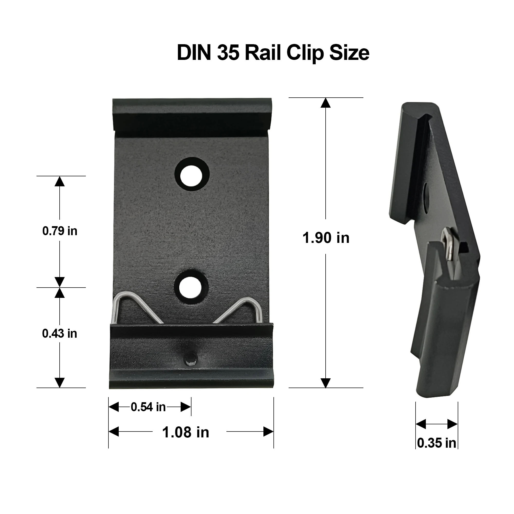 6pcs 35mm 26mm 43mm Din Rail Fixed Clamp Clip Aluminum Alloy Slideway Bracket With Mounting Holes for 19 Inch Server Rack - view 6