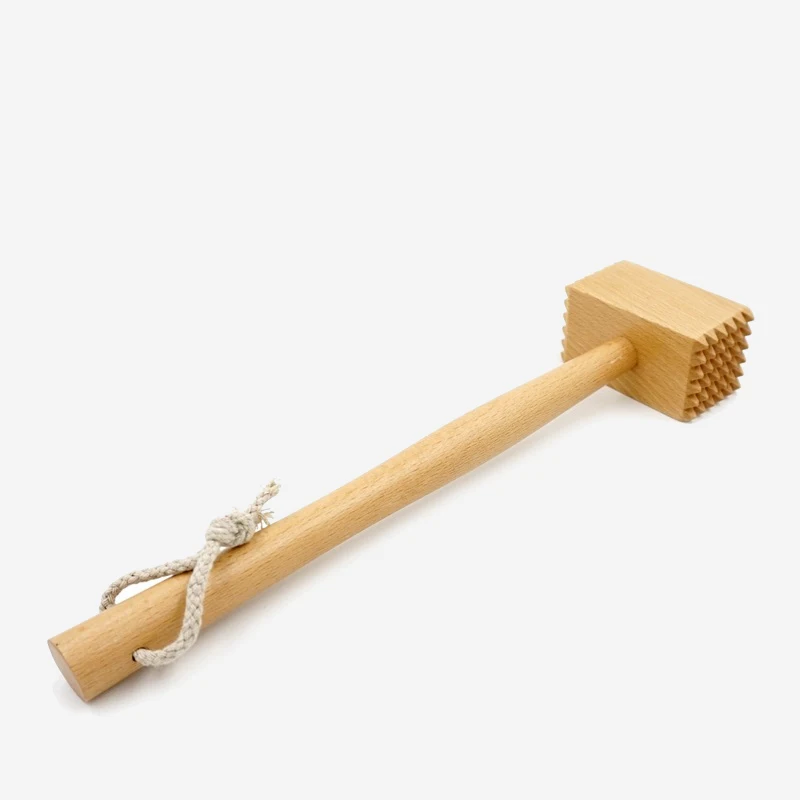 Solid Wood Meat Hammer Double-sided Household Beech Wood Steak Hammer Rawood Kitchenware