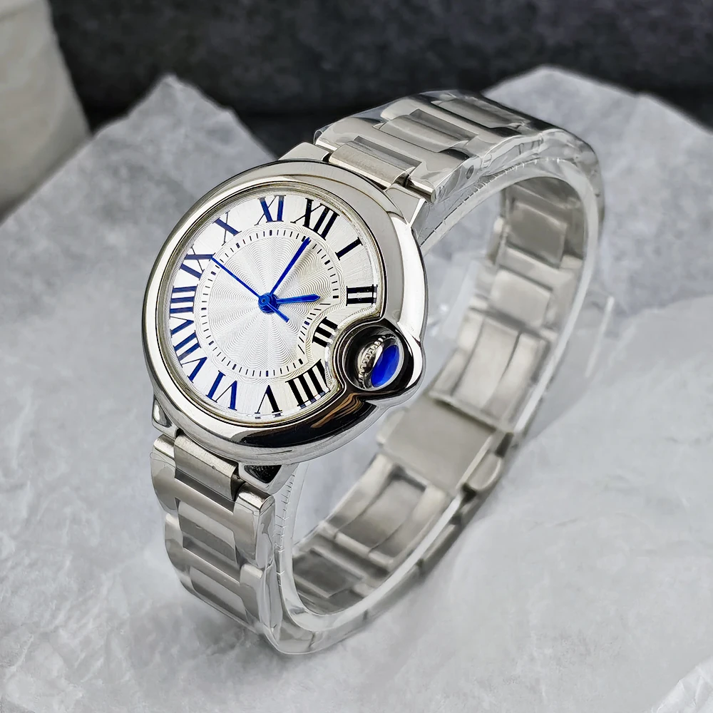 NH05 Watch 33mm ladies' Automatic Watch Stainless Steel Watch Customized Logo Watch Suitable for NH05 Movement Watch