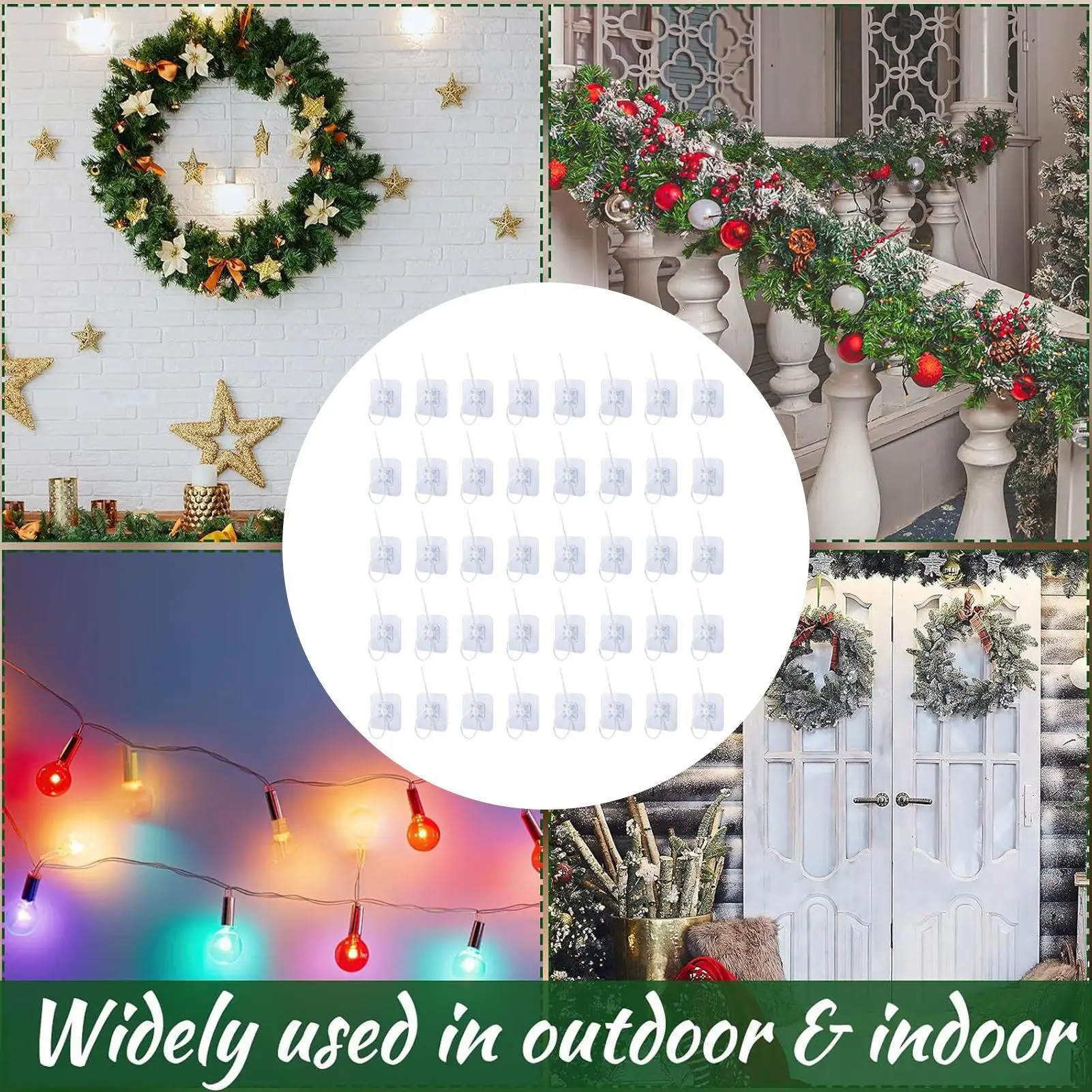 

Крючки настенные самоклеящиеся, 40 штук, без сверления, прозрачные, для дома, ванной, гардеробной, прихожей, прачечной, раздевалки