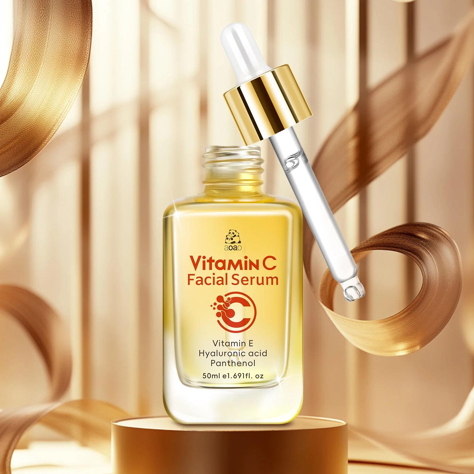 

Сыворотка для лица с витамином С и гиалуроновой кислотой и витамином Е — антиоксидант, осветляет, укрепляет сияние, увлажняет эссенцию.