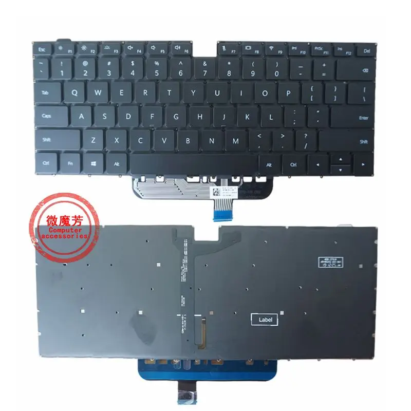 US RU Keyboard for Huawei MateBookD14 NbD-WFH9 WDI9 WDH9 WCX9 WXX9 WDH9B NLR-WAP9HNRP WAQ9HNR MagicPro BBR-WAE9PHNL NIR-WAP9HNRP