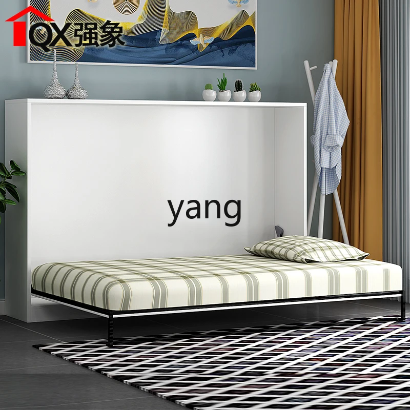 LH， Modern Simple Invisible Bed Small Unit Wall Bed Side Flip Bed