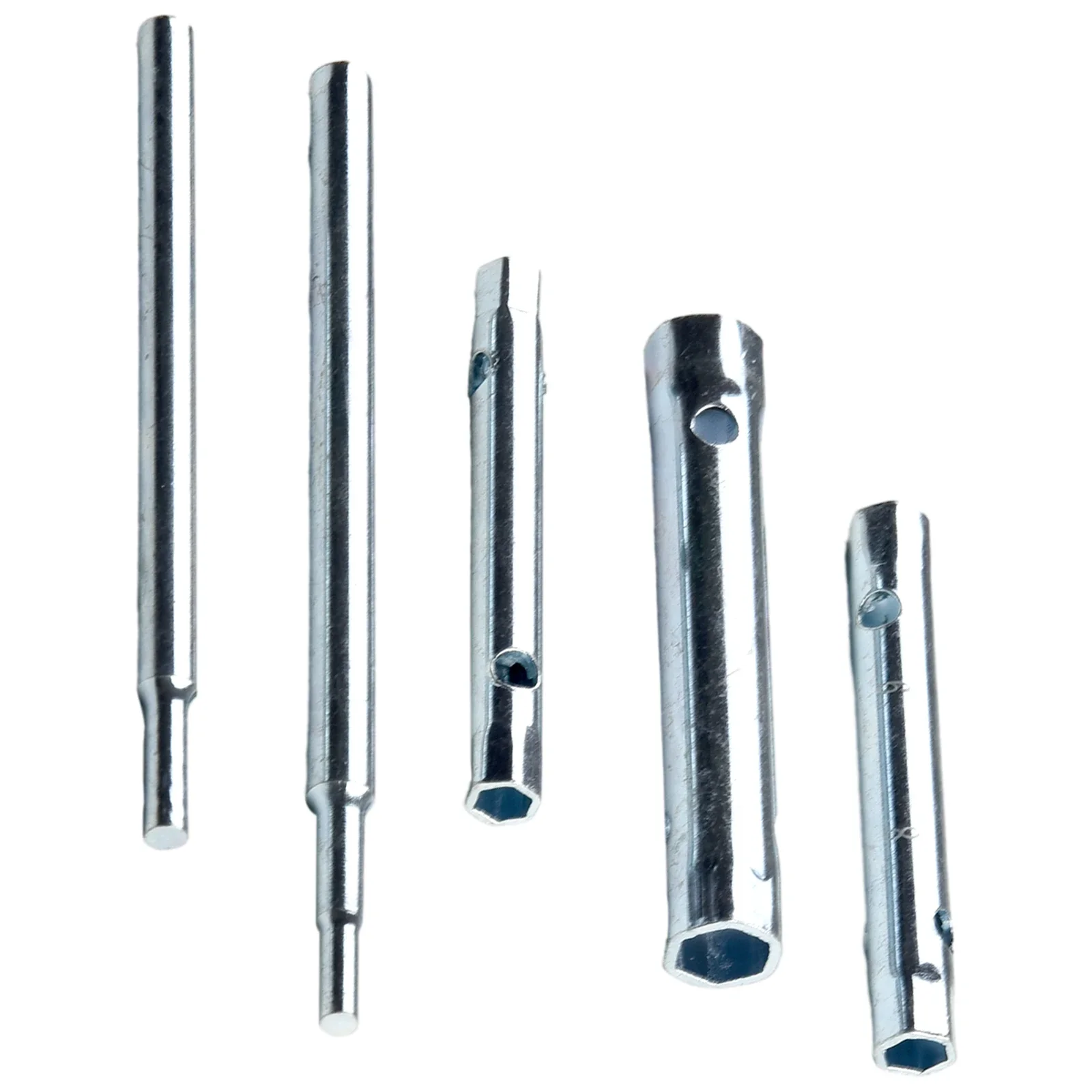 10 pçs conjunto de chave de soquete 6-22mm rosca métrica tubo chave barra de torque oco soquete de aço para ferramentas manuais de reparo automotivo