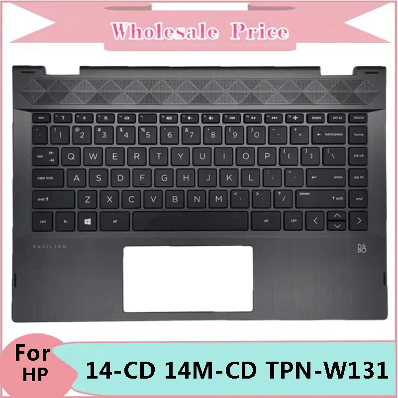 

New Original For HP Pavilion X360 14-CD 14M-CD TPN-W131 Laptop Palmrest Case Keyboard US English Version Upper Cover