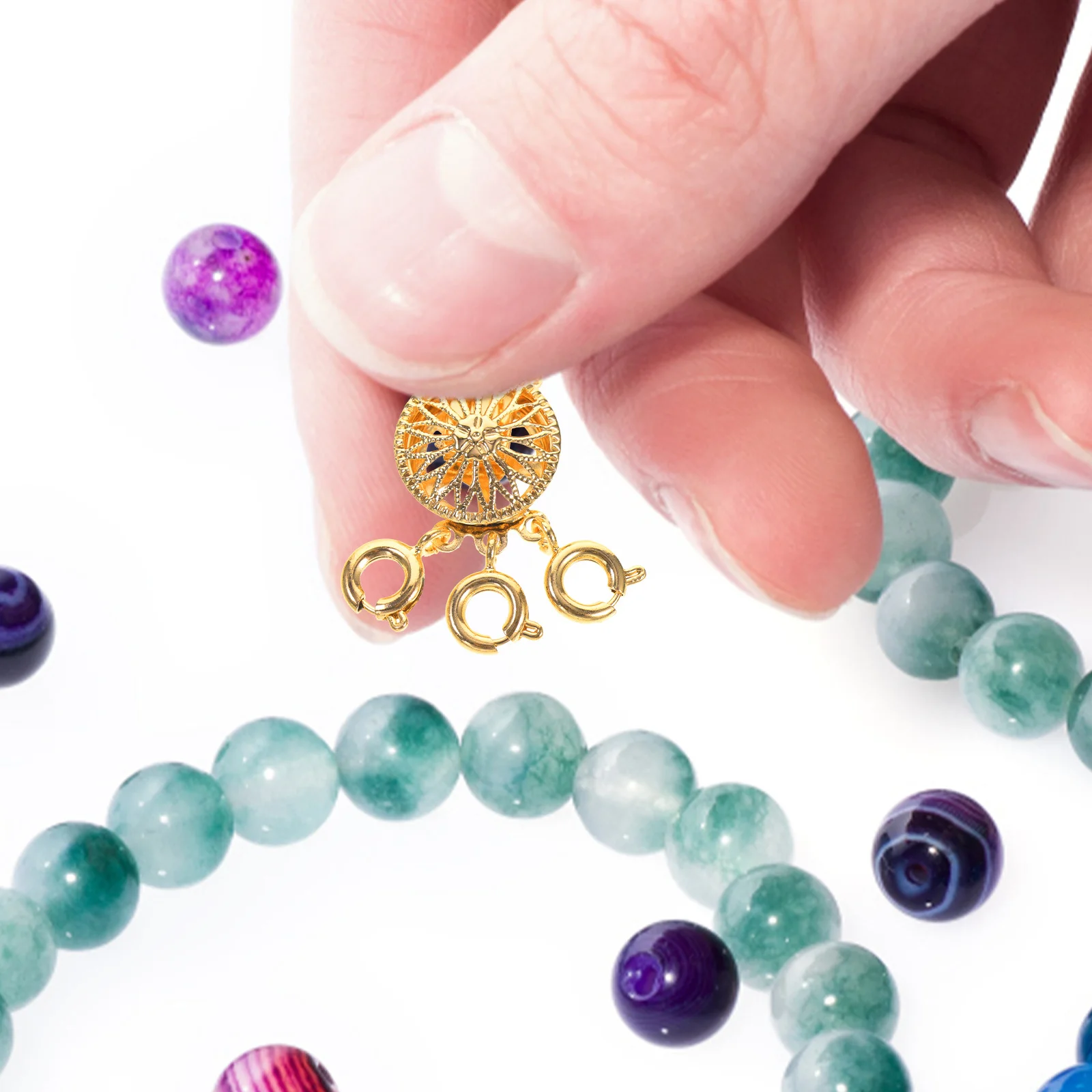 

Sunflower Necklace Detangler Clasp Stylish Copper Layering Hook for Multiple Necklaces Jewelry DIY Accessory Necklace Detangler