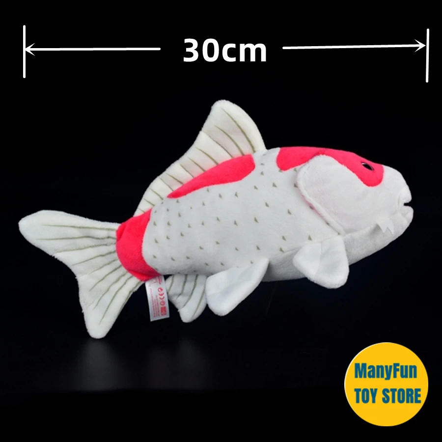 Koi Fish High Fidelity Anime Cute Plushie Fancy Carp Plush Toys Lifelike Animals Simulation Stuffed Doll Kawai Toy For Kids