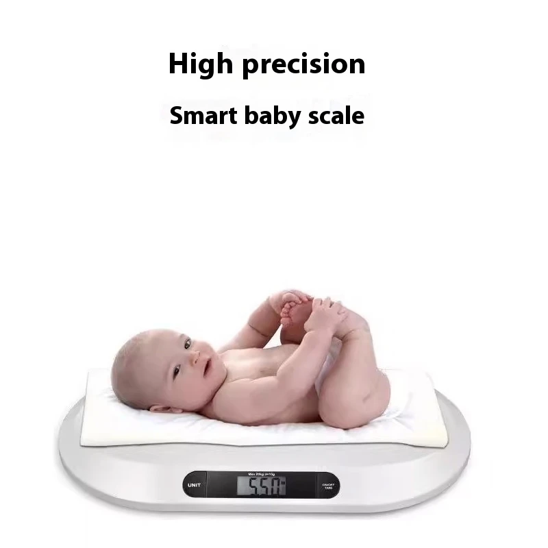 Ergonomic Digital Baby Scale High Precision Weighing Capacity to 20kg/44lb Automatic Power off ABS Material Home Bathroom Scale