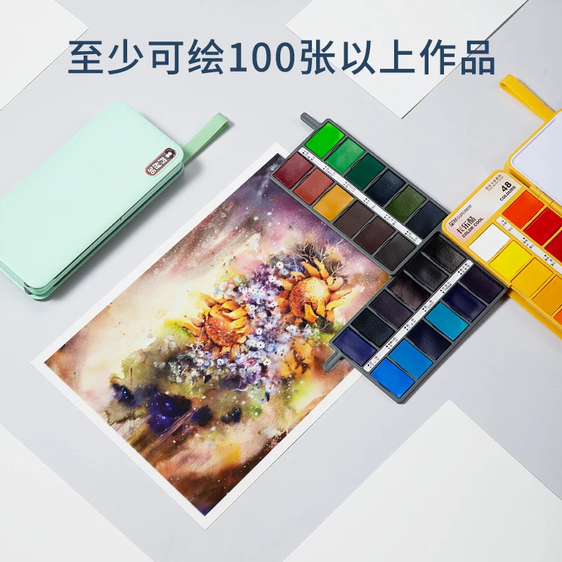 36/48/60 Kleur Effen Aquarel Acuarelas Verbouwing