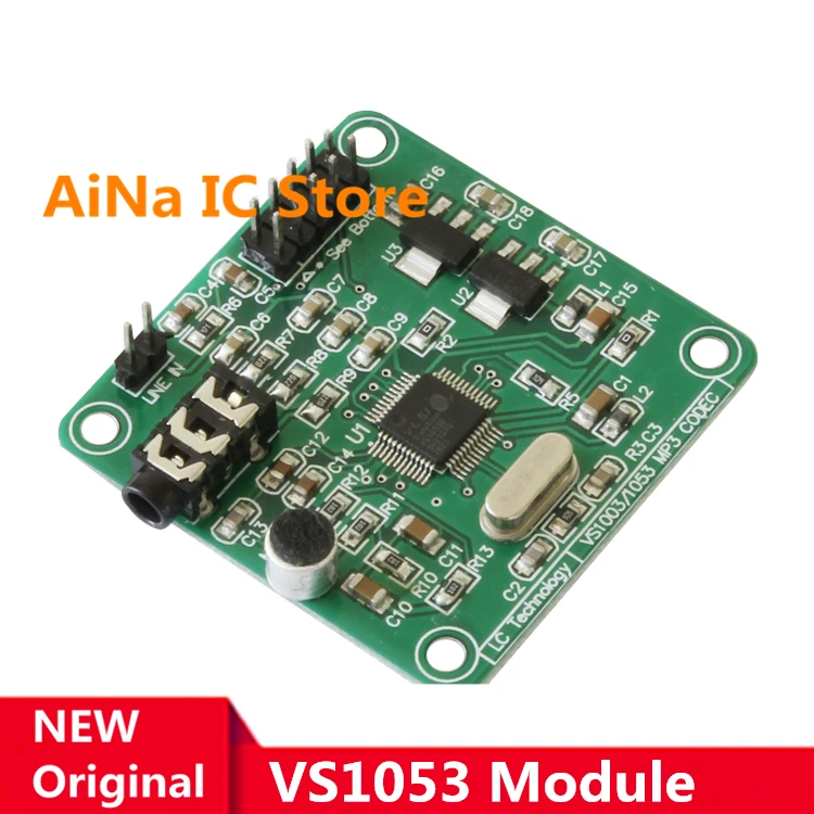 1PCS~5PCS/LOT VS1053 module VS1053 MP3 module development board (on-board recording function)