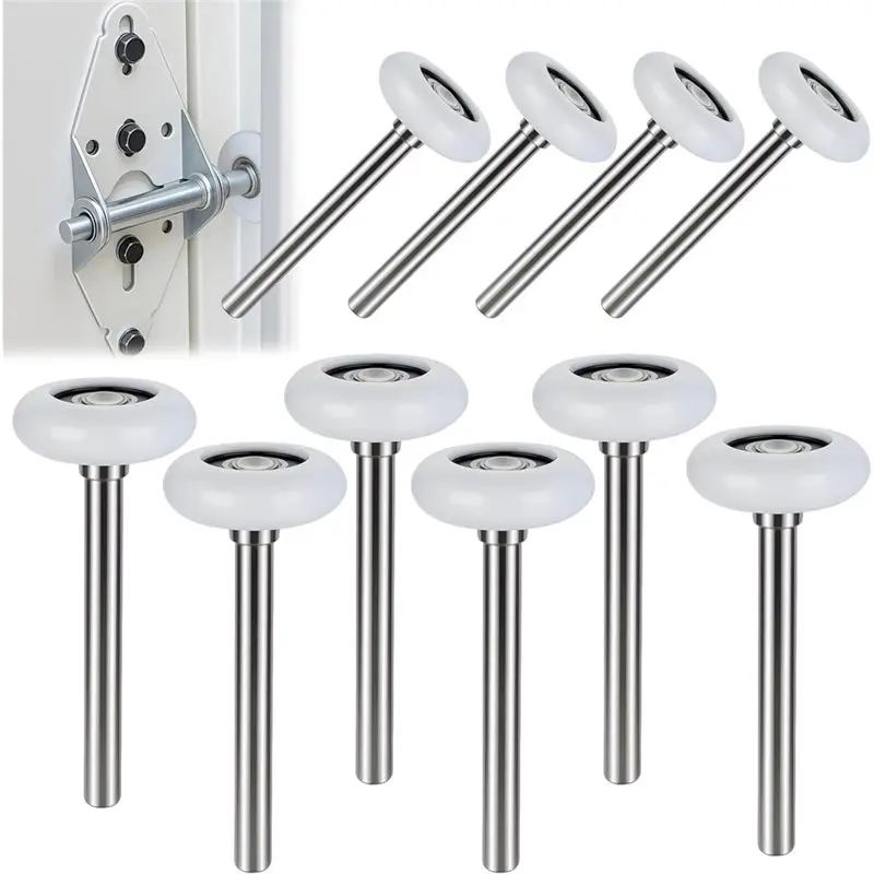 

ABBO-10Pc 7-дюймовый ролик для гаражных ворот с 2-дюймовым герметичным нейлоновым стержнем, использует прецизионные подшипники 6200 с двойным уплотнением для дома и коммерческого использования.