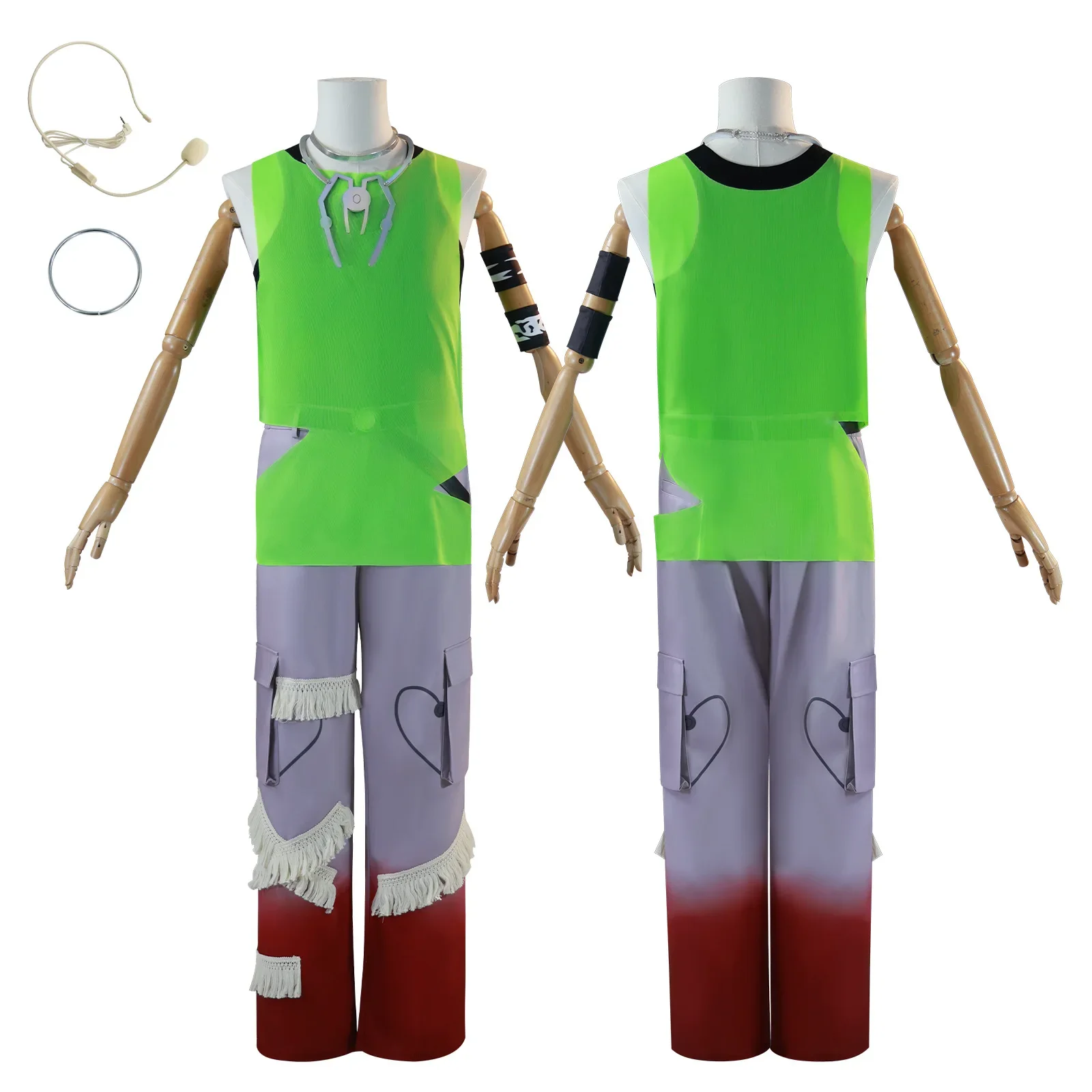 Anime Alien Stage Till Cosplay Costume Till Grey Hoodie T-shirt Pants Women Men Party For Halloween Carnival Roleplay Suit view 2