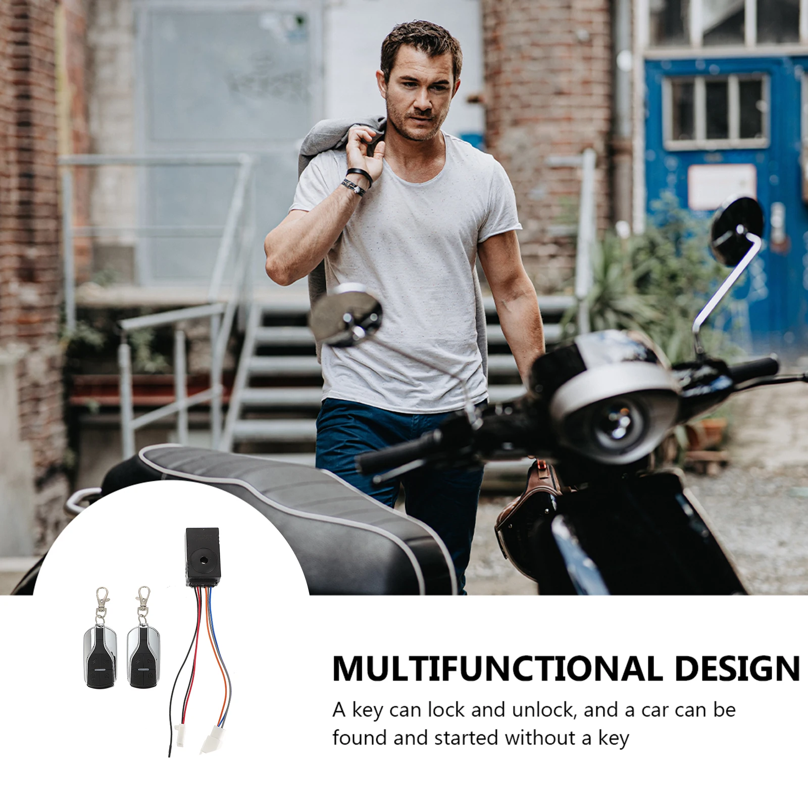 

Sturdy Scooter Alarm System Professional Electric Scooter Anti Theft Device With Remote Control Security System