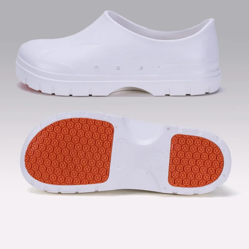 Men's Wear-Resistant Thick-Soled Chef's Shoes, Non-Slip, Waterproof, Oil-Proof, Men's and Women's Models, Special Work Sandals for Hotel Kitchens