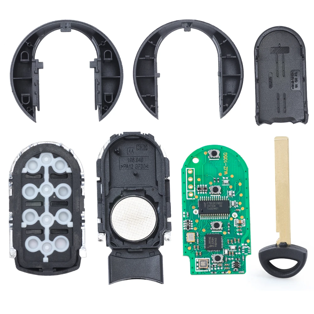 

KEYECU 3 кнопки 315 МГц 433 МГц для BMW MINI Cooper F Series F55 F56 2015 2016 2017 2018 Авто OEM Smart Remote Key Fob NBGIDGNG1