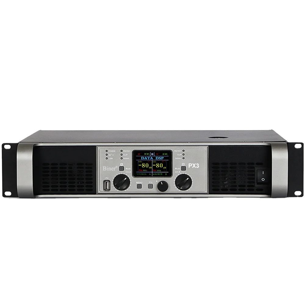 

Biner PX3 Professional 350W*2 Audio Power Amplifier For Conference Stage Performance Theater