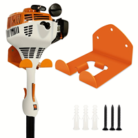 1 Heavy-Duty Iron Garage Storage Rack，Suitable for Trimmer and Power Tools - Space-Saving Wall-Mounted Storage Rack