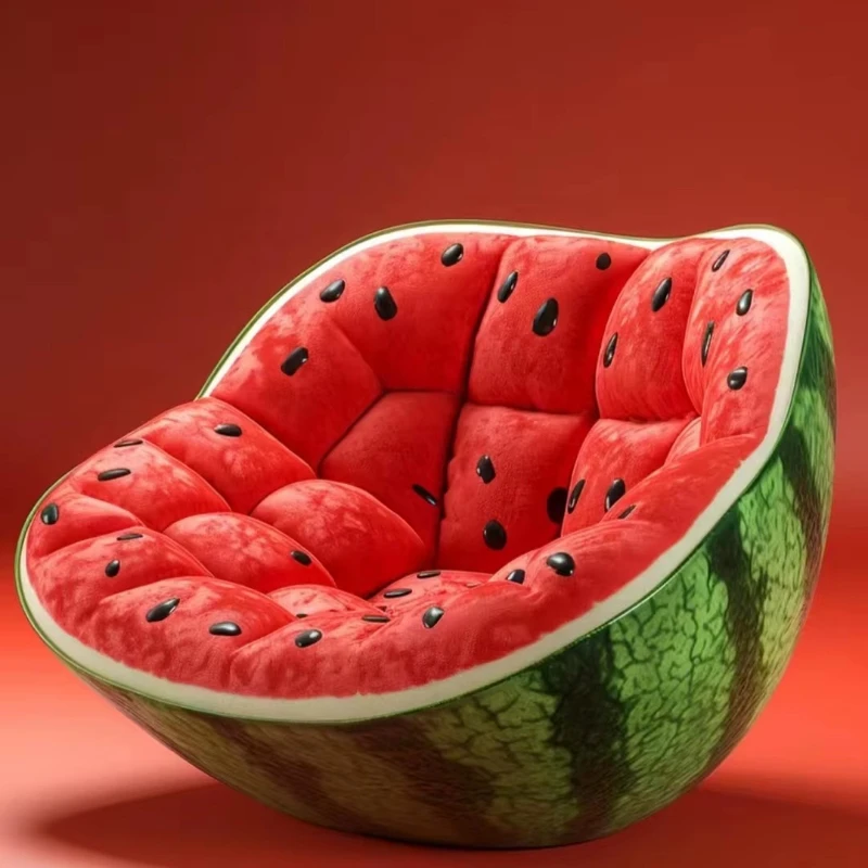 Modern watermelon design recliner fruit sofa recliner family office apartment hotel leisure furniture