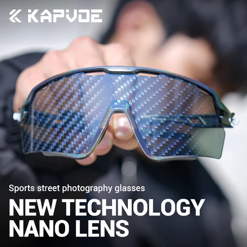 KAPVOE nueva tecnología Nano lentes gafas de ciclismo gafas de sol para deportes al aire libre hombres mujeres bicicleta de carretera MTB bicicleta UV400 gafas de senderismo