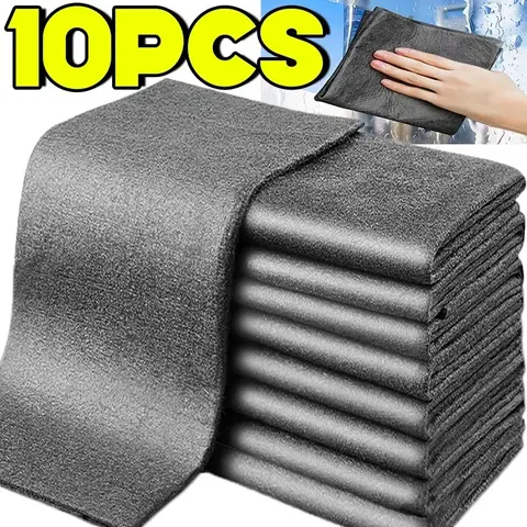 Reusable Magic Cleaning Cloths Microfiber Washing Rags Mirror Glass Wipe Washable Lint-free Cleaning Rags Clean Towels Wholesale