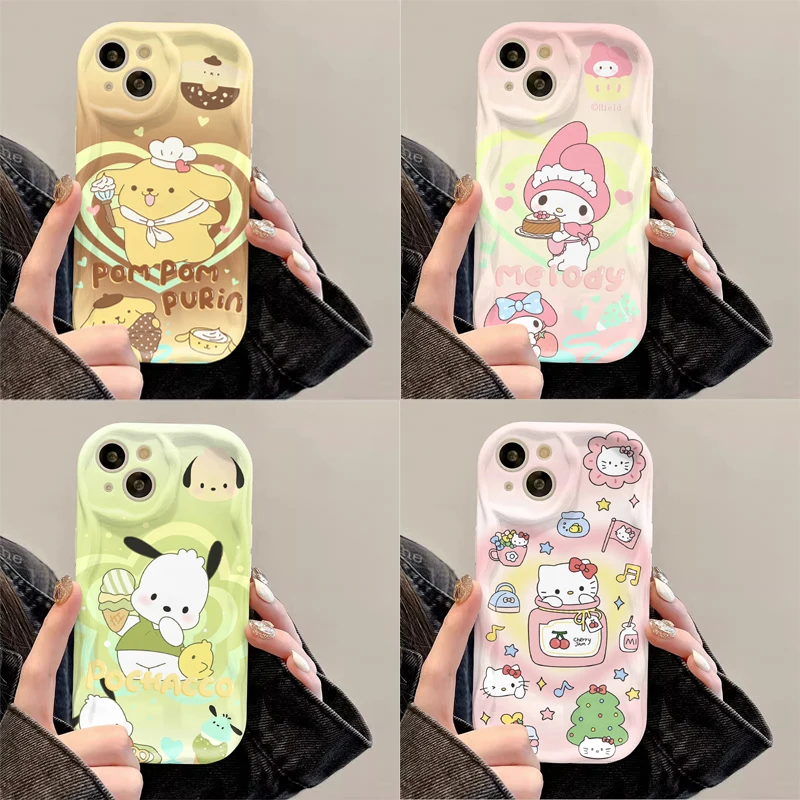 Sanrio Pompom Purin Case for Xiaomi Redmi Note 12 12C 11A Pro Plus Turbo 12S 11 11S 10 10X Prime 9 9T 9A 9C 9i 4G 5G Soft Cover