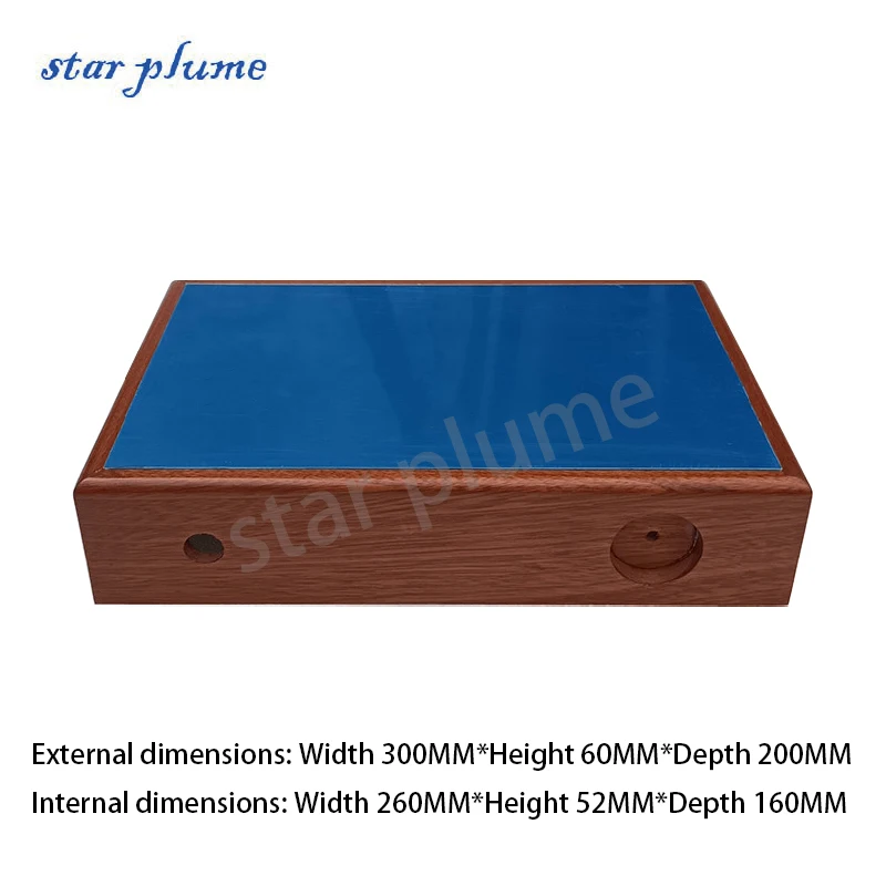 300*65*200mm Sapele Wood Frame Aluminum Amplifier Case Preamplifier Chassis Vacuum Tube Amplifier Chassis Shell DIY Box