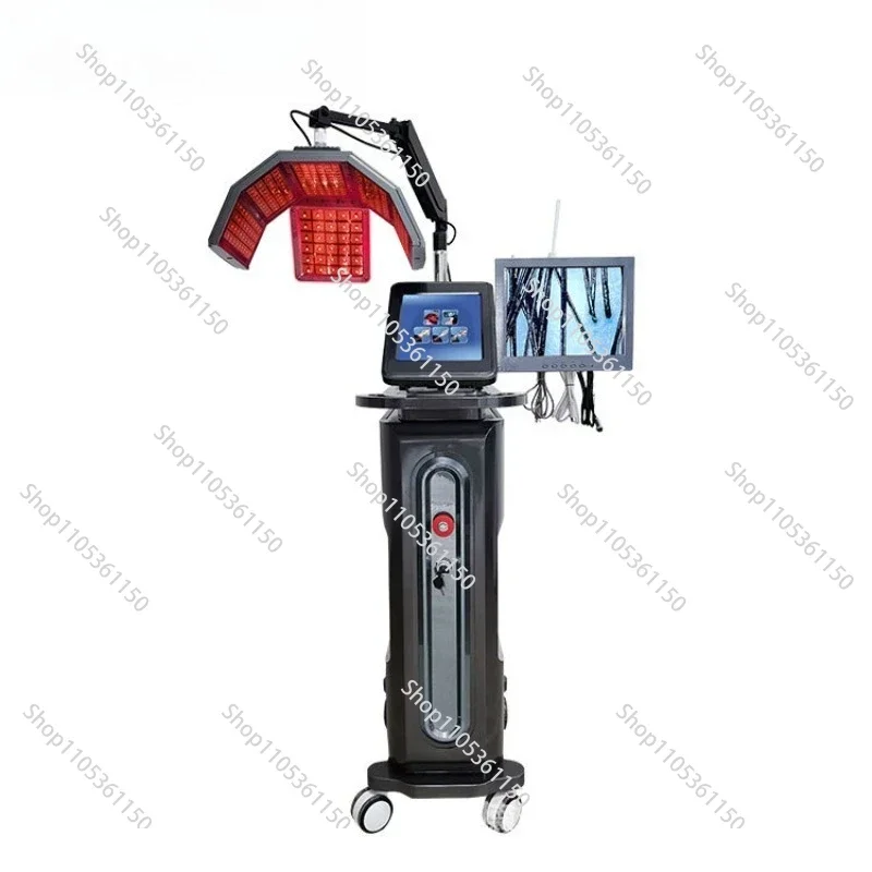 Scalp care multifunctional detector, hair follicle integrated machine, high-frequency massage laser hair generator