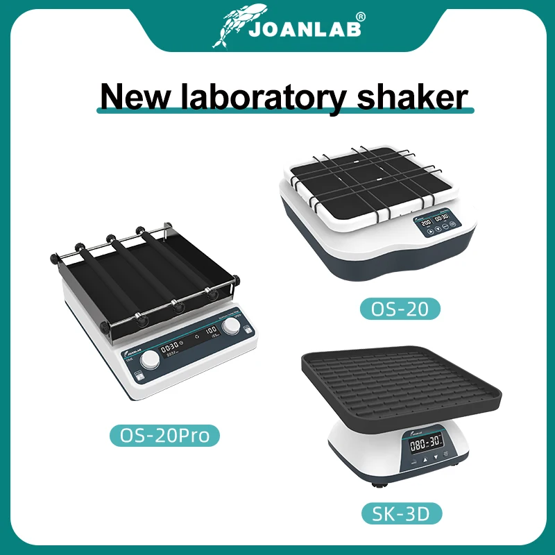 JOANLAB-agitador de laboratorio con pantalla LCD, oscilador de velocidad Horizontal multiusos, agitador Orbital de laboratorio de velocidad ajustable