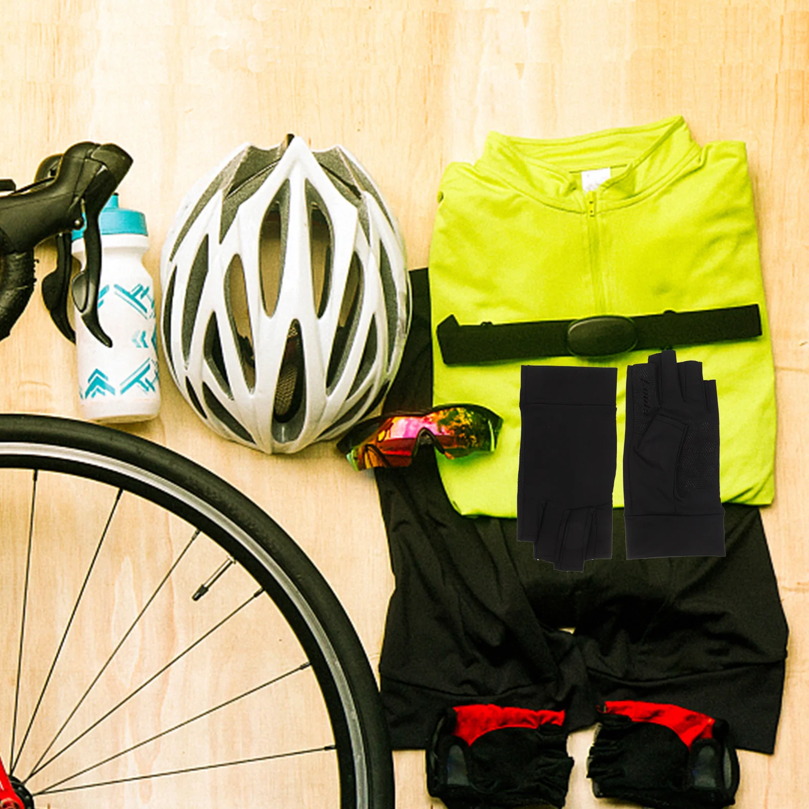1 paar Leichte Atmungsaktive Halb Finger Schutz Radfahren Handschuhe Komfortable Outdoor Fitness Handschuhe Anti Schweiß Reiten Angeln