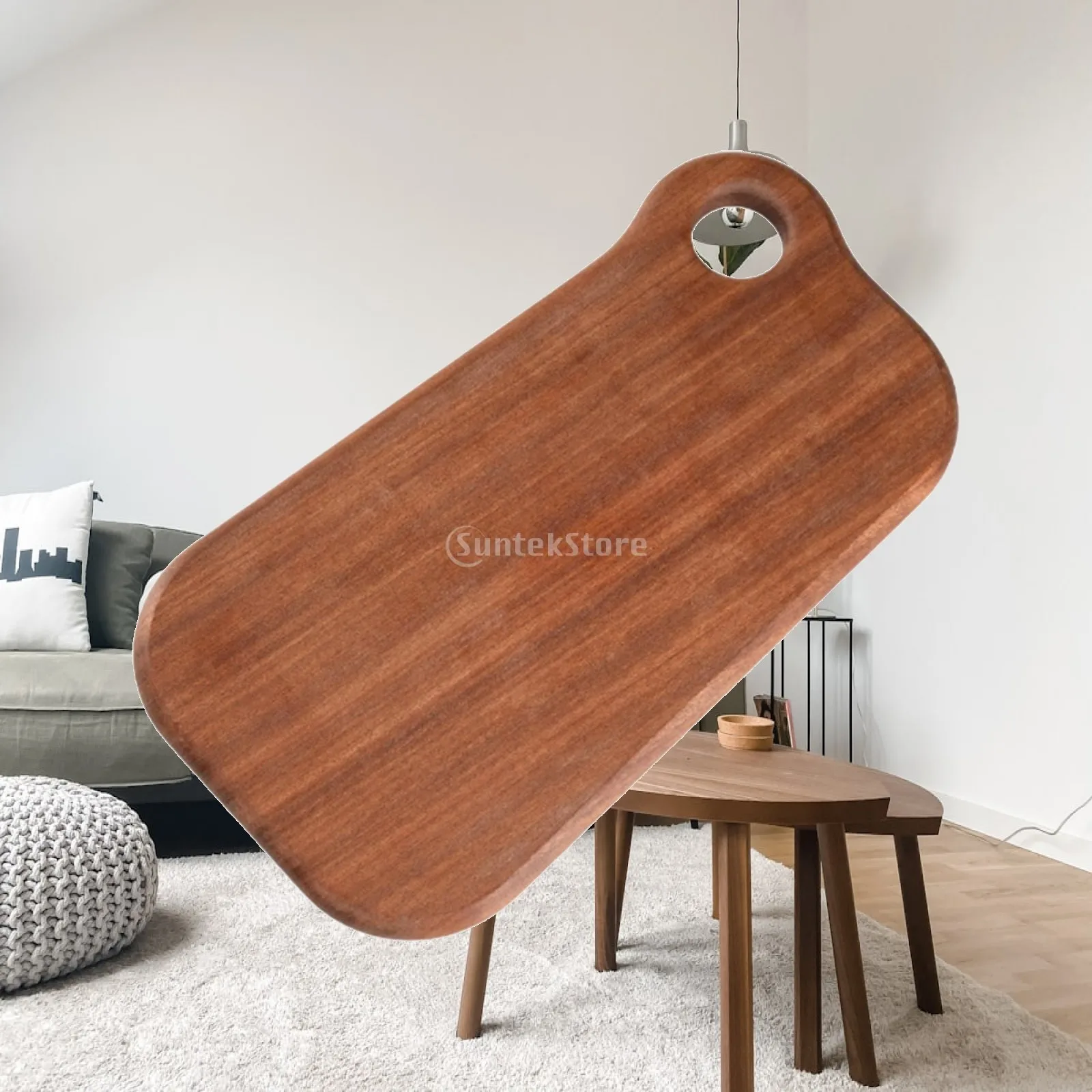 Walnut Wood Chopping Board Reversible Small Cutting Board Kitchen Wooden Serving Tray for Home Dining