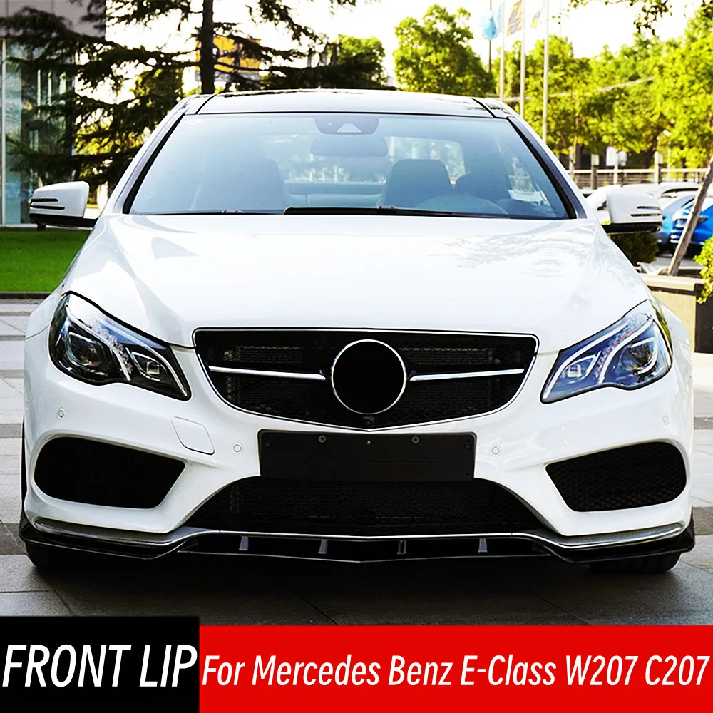 

For Mercedes Benz E-Class W207 C207 Coupe 2013-2016 Car Front Bumper Lip Chin Splitter Spoiler Protector Tuning Accessories Part