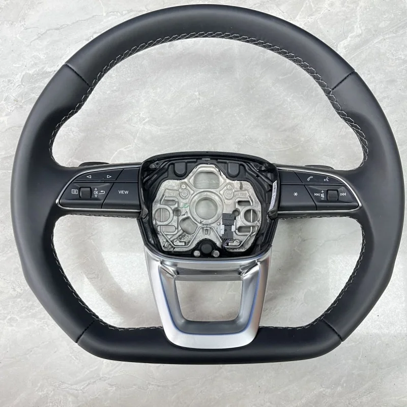With Multi-functional Keys Black Perforated Leather  M Sport Steering Wheel for Audi Q3 Q3L Q5L Q7 Q8 Very Cheap Steering Wheel