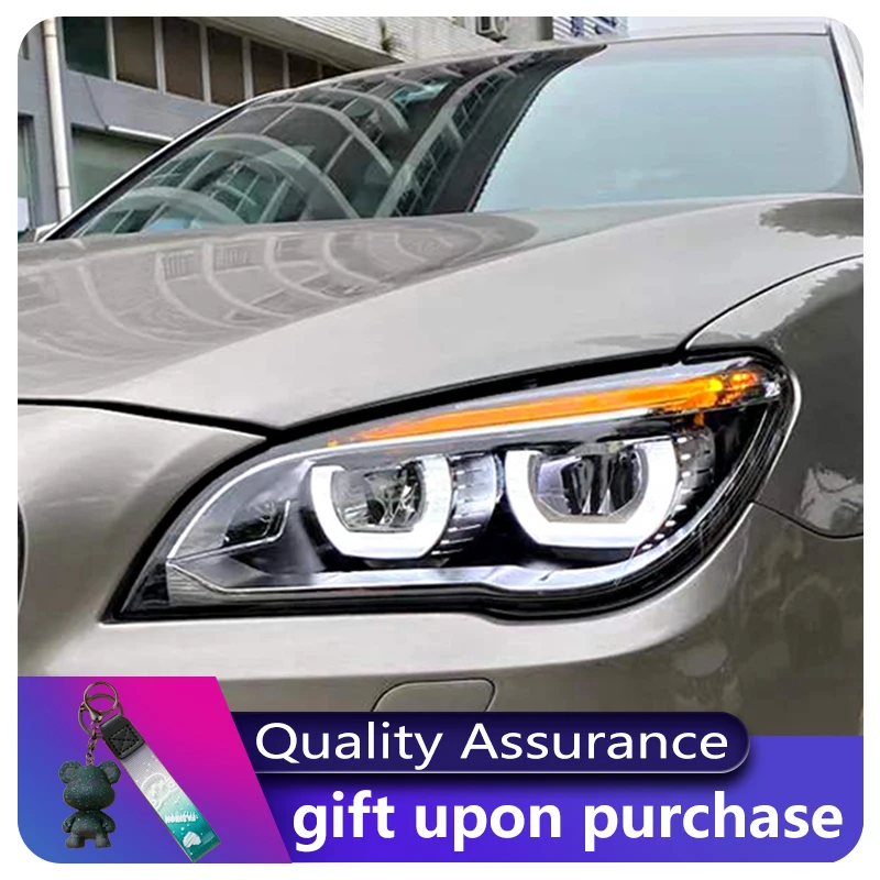 

Автомобильные аксессуары для BMW 7 серии F02 730i 740i 750i 2009-2015, передняя лампа DRL, фара, указатель поворота, светодиодный объектив проектора