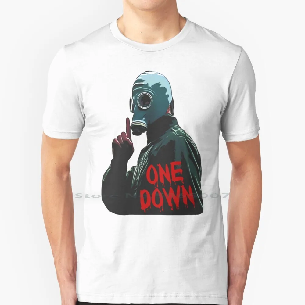 One Down T Shirt-Dead Mans Shoes Style T Shirt 100% Cotton Womens Funny Joke Offensive Rude Gym Workout Football Casuals Dead