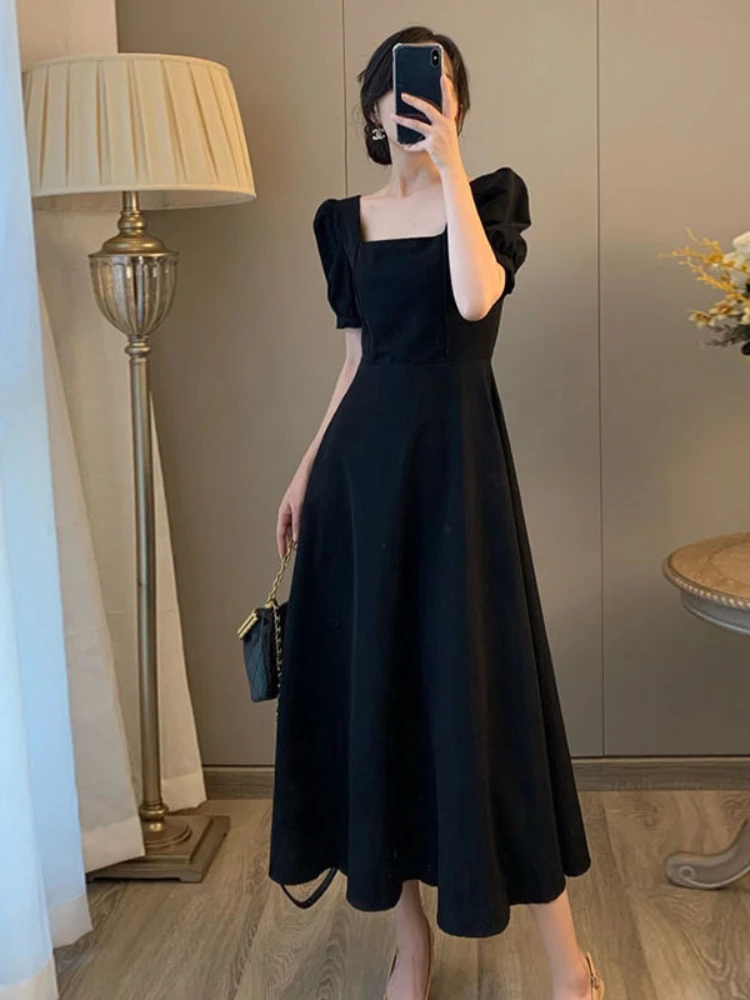 Dresses for Women 2024 Evening Black Midi Woman Dress Party Clothes Prom New in Cheap Casual Hot Vintage Cotton Xxl Luxury Loose
