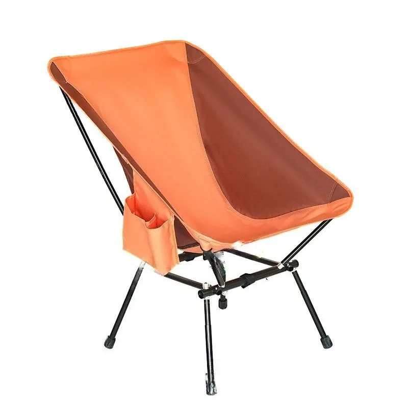 

Camping chair 7075 aluminum alloy ultra-light outdoor folding chair camping fishing stool square moon chair